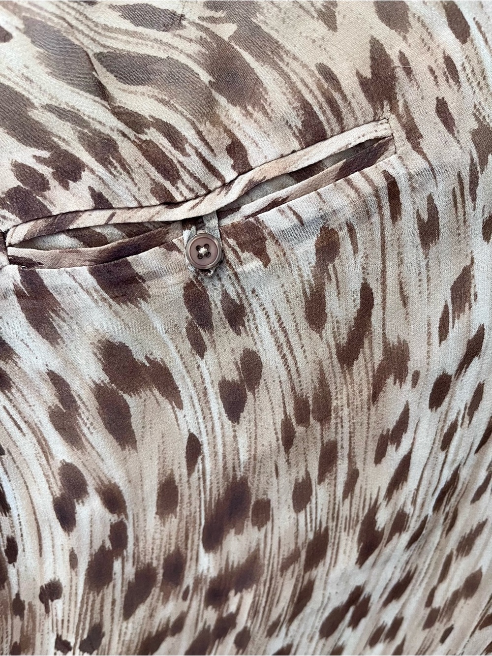 Haute Hippie 100% silk Leopard Print pants - Brown & Cream - Picture 3 of 8